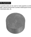 Round Pro Grade Graphite Block Disk Ingot High Purity Graphite Electrode Plate Sheet 50 By 25 Mm for melting and electrodes