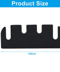 Door Hinge Shims 4 Inch PVC Spacers 10 Pack Quick Alignment Gap Filling Draft Stopping Universal Fit size diagram.