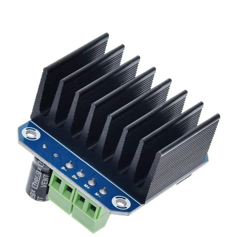 Beefy BTS7960 43A High Power Motor Driver Module with green terminals and heat sink, ideal for Arduino smart car projects.