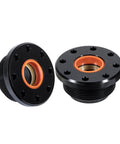 Front Mount Hydraulic Steering Cylinder Seal Kit For SeaStar Pivot And Front Mount Cylinders On Outboard Motors Replacement Seals For HC5340 HC5341 C5348 HC5358 HC5365 HC5375 HC6755, showing two black and orange seals.