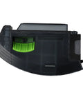 Heavy Duty Dirt Bin Compatible With Roomba I1 I3 I4 I5 I6 I7 Plus I8 Advanced Dust Collection System, black with green details.