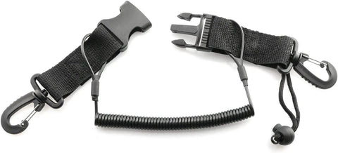 Anti Lost Scuba Diving Camera Lanyard With Spring Coil Rope Quick Release Buckle And Clips for underwater photography gear