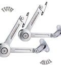 Heavy Duty Lid Support Hinges With Foolproof Adjusting Action For Cabinets Wardrobes And Toy Box with included screws.