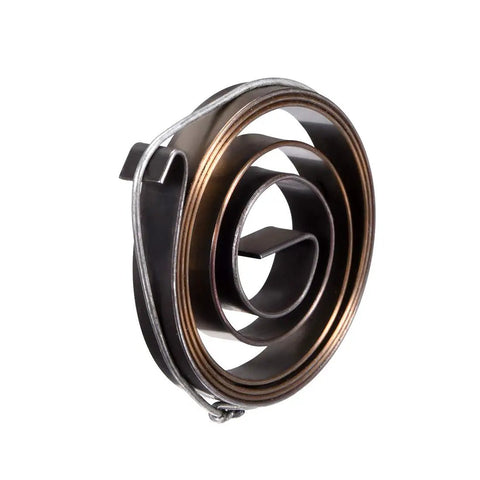 Heavy Duty Drill Press Return Spring Quill Feed Coil Assembly 26 Inch Long, steel coil with dual hook design.