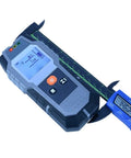 Prograde Stud Finder Wall Scanner detects wood joists, metal, AC wires with LCD, placed on measuring tool, for home repair.