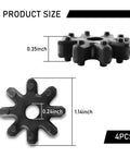 Pack Of Four Flexible Steering Couplers For Cars Plastic Steering Column Joint Replacement Kit 56315 2K000FFF Coupling Replacements