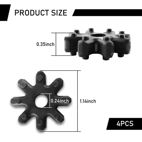 Pack Of Four Flexible Steering Couplers For Cars Plastic Steering Column Joint Replacement Kit 56315 2K000FFF Coupling Replacements