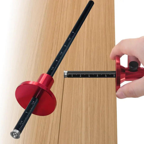 No Fuss Aluminum Wheel Marking Gauge With Quick Knurled Dial And Dual Scale Markings Pro Woodworking Mortise Scribing Tool Smooth Furniture Layout Instrument Built Tough For Daily Bench Use Rock Solid Precision