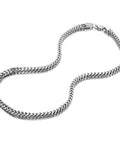 Mechanic Style Stainless Steel Mens Necklace Link Chain Silver Tone Dope Polished Finish Mens Jewelry 19 To 23 Inch Length