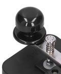 Close-up of the knob on Voice Practice Morse Code Telegraph Key Kit With Buzzer And Voice Prompts For Beginners CW Keyer Tapper Manual Practice Tool