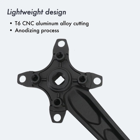MTB Crankset 104 BCD Square Tapered 32 34 36 38T Chainring Options 170mm Or 175mm Arm Length Aluminum Black Red Built