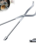 Heavy Duty Brake Spring Pliers For Drum Brakes Made From Heat Treated Carbon Steel Cuts Through Stubborn Hardware Easily, 12 inches long.
