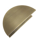 Heavy Duty Aluminum Alloy Half Round Door Handles Double Sided Push Pull For Front Glass Doors