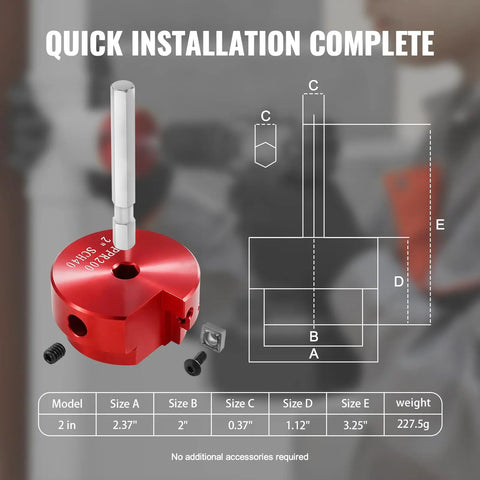 2 Inch Drill Mount Pipe Reamer Tool For Quick PVC And ABS Cleanup Knocks Out Stubborn Solvent Cement And Rough Burrs Fast Tough Aluminum Alloy Body Smashes Through Drain And Vent Line Jobs No Sweat At All