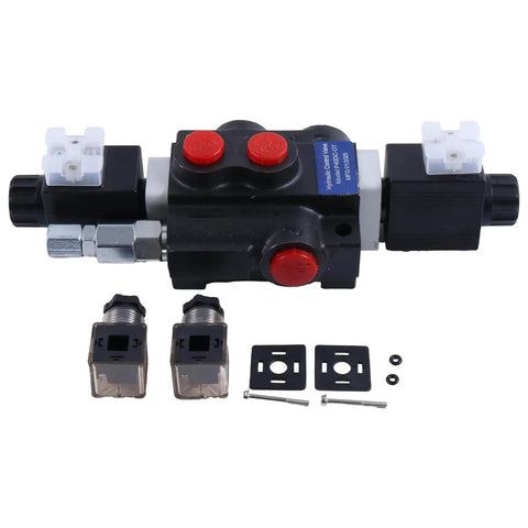 1 Spool 12V DC Hydraulic Control Valve Double Acting HCV S1x13 For 13 GPM 3600 PSI Systems With Rocker Control Switch