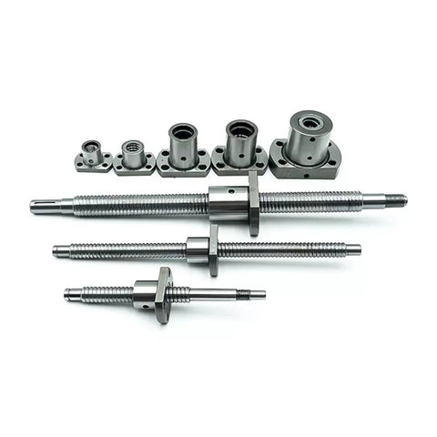 100mm CNC Ballscrew Set With End Machined Ballnut And EK EF08 Nut Housing Smooth Low Backlash Linear Motion For Precise Milling