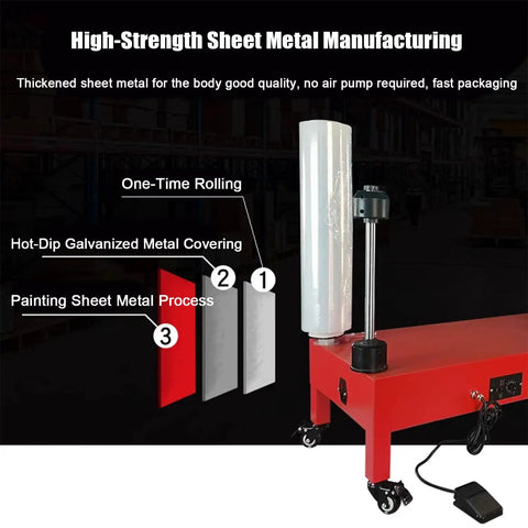 Straight Up Heavy Duty Electric Pallet Wrapper Crafted For Serious Hustle With Variable Turntable Speed And Flexible Shaft Options For Smooth Stretch Film Wrapping