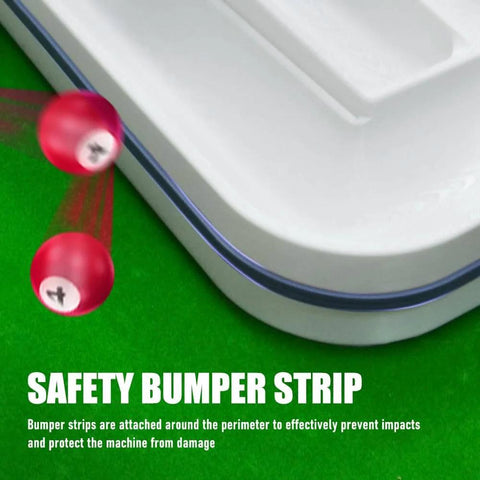 Billiards Training Rack For Pool And Snooker, 3D Printed Ball Rack With Perfect Alignment showing safety bumper strip