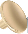 Gold Brushed Zinc Alloy Wardrobe Door Handle With Single Hole Cabinet Pull for Kitchen Cupboard and Closet Furniture Replacement