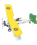 O2U-4 Corsair Biplane Model Kit 1:48 Scale For Adult Collectors, WWII Carrier-Based Aircraft Replica, side view, yellow wings