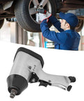 Rugged 1/2 Inch Drive Air Impact Wrench Pumping Out 350 Nm Max Torque with a lightweight aluminum design for car repairs.
