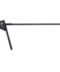 Heavy Duty Anodized Aluminum Angle Finder Protractor 0 To 180 Degrees For Tube And Sheet Metal Bending Layout With Quick Twist Lock Knob 20 Inch Arm, black ruled layout tool.