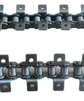 Get The 06B-1 Single Strand Industrial Conveyor Chain At 9.5mm Pitch And 1.5 Meter Length For Heavy Duty Machine Transmission, showing steel links.