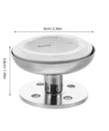 Close-up of Stainless Steel Adjustable Table Legs Set Of 4 With Height Adjustment for Cabinets Desks dimensions shown in centimeters.