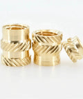 Top Tier Brass Knurled Hot Melt Threaded Inserts For 3D Print Boards From M2 To M6, durable brass, secure fast holds.