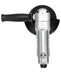 5 Inch Pneumatic Angle Grinder Hits 11000 RPM For Metal Cutting And Polishing In The Garage with ergonomic grip and lightweight composite body.