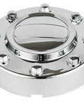 Chrome Wheel Center Hub Cap Replacement For 2011-2018 Ram 3500 1-Ton Dually DRW Alcoa 10-Hole Alloy Wheels Front And Rear 4-Piece Set Not For Steel Wheels Direct Replacement Part, showing detailed chrome finish and bolt accents.