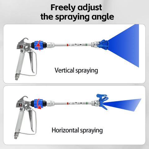 Airless Paint Sprayer Swivel Joint 360 Degree Rotate Spray Gun Connector Aluminum Alloy Built Tough Rustproof and Leakproof Tool for Most Sprayers and Spraying Equipment on sprayer gun, 7/8 inch