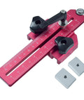 Pro Grade Aluminum T Track Jig For Precise Woodworking Cuts On Tablesaw, Bandsaw And Routers; Adjustable range with scale visible