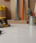 Smooth As Butter Soft Close Dampers For Trash Cans And Cabinet Doors 6 Pack Hydraulic Buffer Bumpers on workbench with tools.
