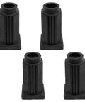 Square Caster Insert Cover For Chairs And Tables Plastic Caster Socket Replacement Sleeve 4 Pcs Durable PP Material