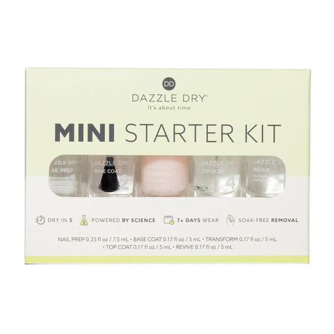 Complete Starter Nail Kit For At Home Manicures With Nail Prep, Base Coat, Top Coat, Ridge Filler, Revive Polish, And Top Coat Thinner