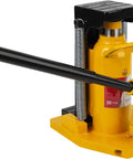 Heavy Duty Hydraulic Toe Jack With Manual Hand Pump And Pneumatic Air Valve For Serious Garage Hustle 20 Ton Capacity side view