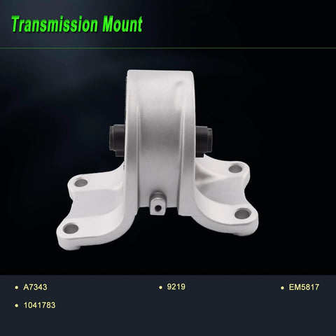 Front view of Engine Motor Mount Kit For 2002 2003 2004 2005 2006 Nissan Altima 2.5L Replacement A7340 A7341 A7342 A7343