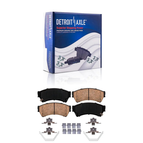 Front Brake Kit For Ford Fusion, Mazda 6, Lincoln MKZ, Zephyr And Mercury Milan With Disc Rotors And Ceramic Brake Pads Replacement