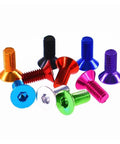 Assorted color anodized M3 aluminum hex-socket countersunk screws set, 10 pcs