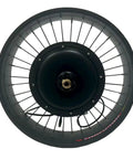 Close-up of Beast Mode Fat Tire Electric Bike Kit 48-72V 2000W Front Hub Motor with 135mm Dropout for all terrain rides