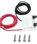 10Ft 10AWG Solar Cable Entry Gland Box With Dual Cable Entry, UV Resistant White ABS Housing, Soft Solar Extension Cable And Connector