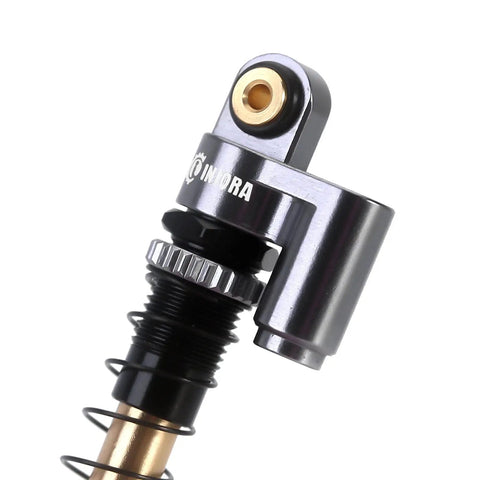 43mm Aluminum Threaded Tele Shocks Absorbers Dope Upgrade Kit For Axial SCX24 Bronco Gladiator Deadbolt JLU C10 Grey close-up detail