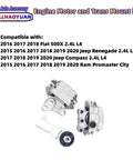 Set of 3 Motor Mounts for Fiat 500X Jeep Renegade Compass and Ram ProMaster City 2.4L 2015 to 2020 Replaces Hydraulic Mounts