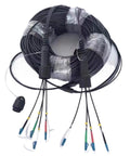 No Nonsense Heavy Duty 300 Meter Fiber Optic Patch Cord Featuring 8 Core FC To FC Connectors Waterproof TPU Jacket Shielded Outdoor Cable.