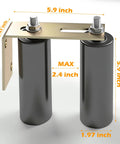 6 Inch Gate Roller Guide With L Bracket Heavy Duty Adjustable Sliding Gate Roller Kit with nylon rollers and steel bracket