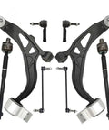 Ford Explorer Front Suspension Kit 8pc Includes Front Lower Control Arm Bushings Tie Rods And Sway Bar Stabilizer Links For 2011 To 2017 Models Heavy Duty Upgrade For Smoother Quieter Ride