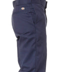 Mens Original Straight Leg Work Pants Rock Solid Heavy Duty Uniform Trousers Built Different For The Daily Grind Dark Navy side view showcasing durable fabric and design details.