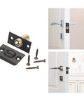 Adjustable Ball Door Catch For Cabinets And Closets Low Profile Brass Hardware With Ball Bearing Lock Secure Closure Easy Install shown