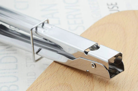 Close-up of Stainless Steel 12 Inch Serving Tongs Set For Grillin', Cookin', Barbecue And Camping 3-Piece Durable Tongs